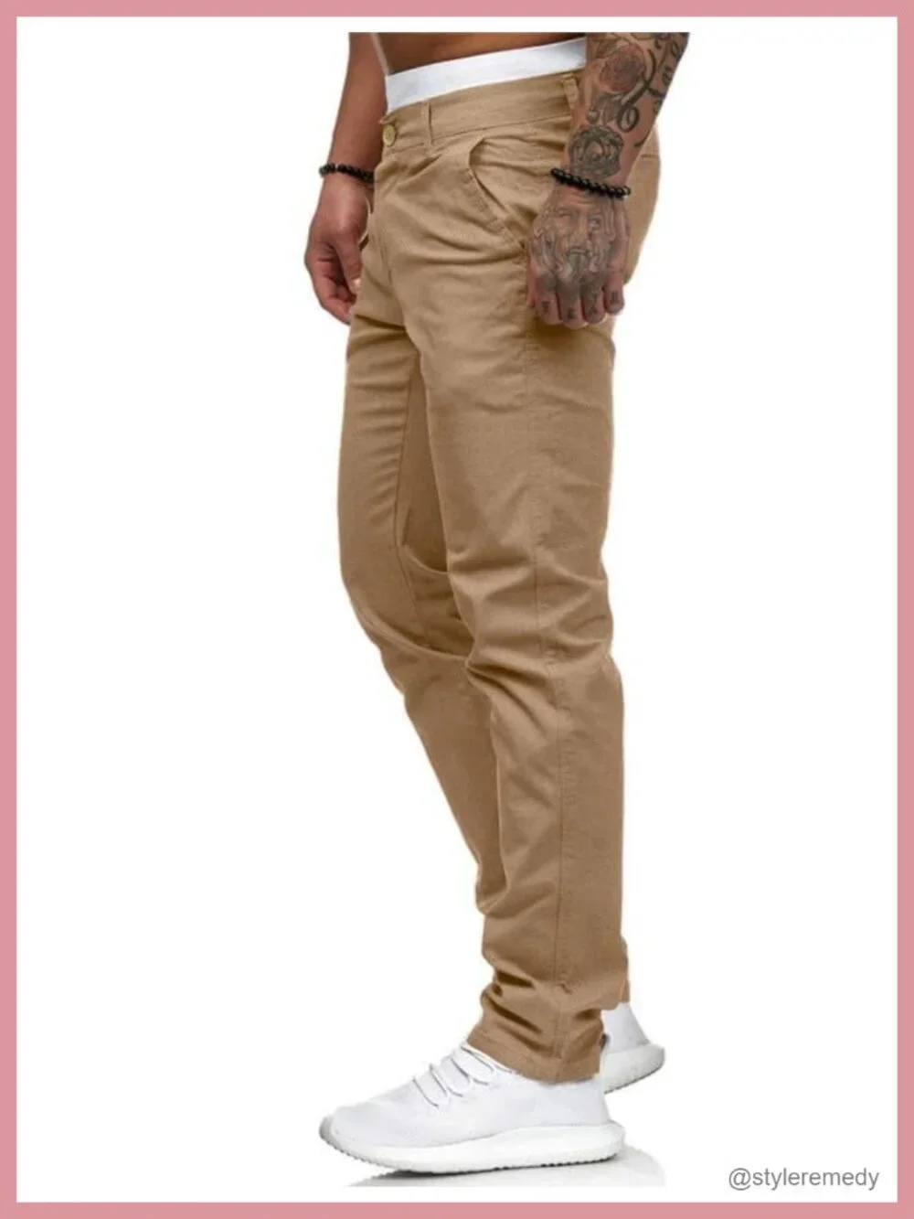 Men's Skinny Stretch Denim Jeans Casual Straight Fit Pants